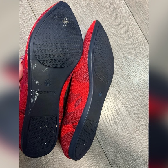 Rothy’s Red Camo The Point Flats Retired Rare Shoes Size 9.5 - Picture 6 of 7